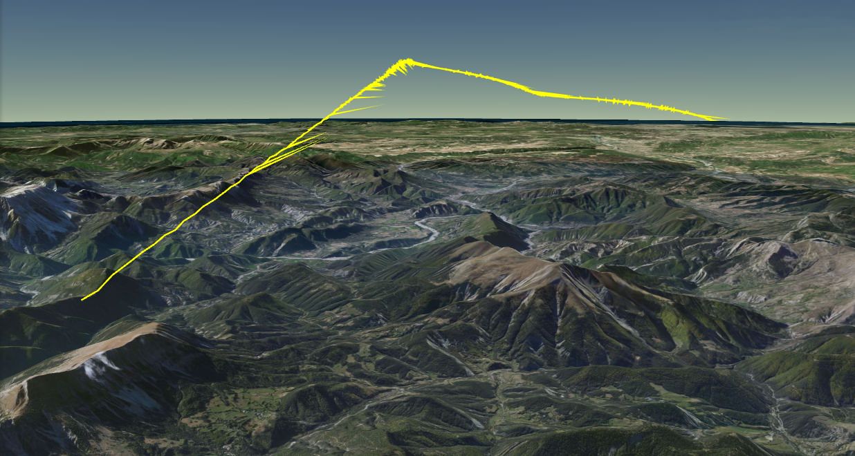 3D Visualisierung Flug 9525