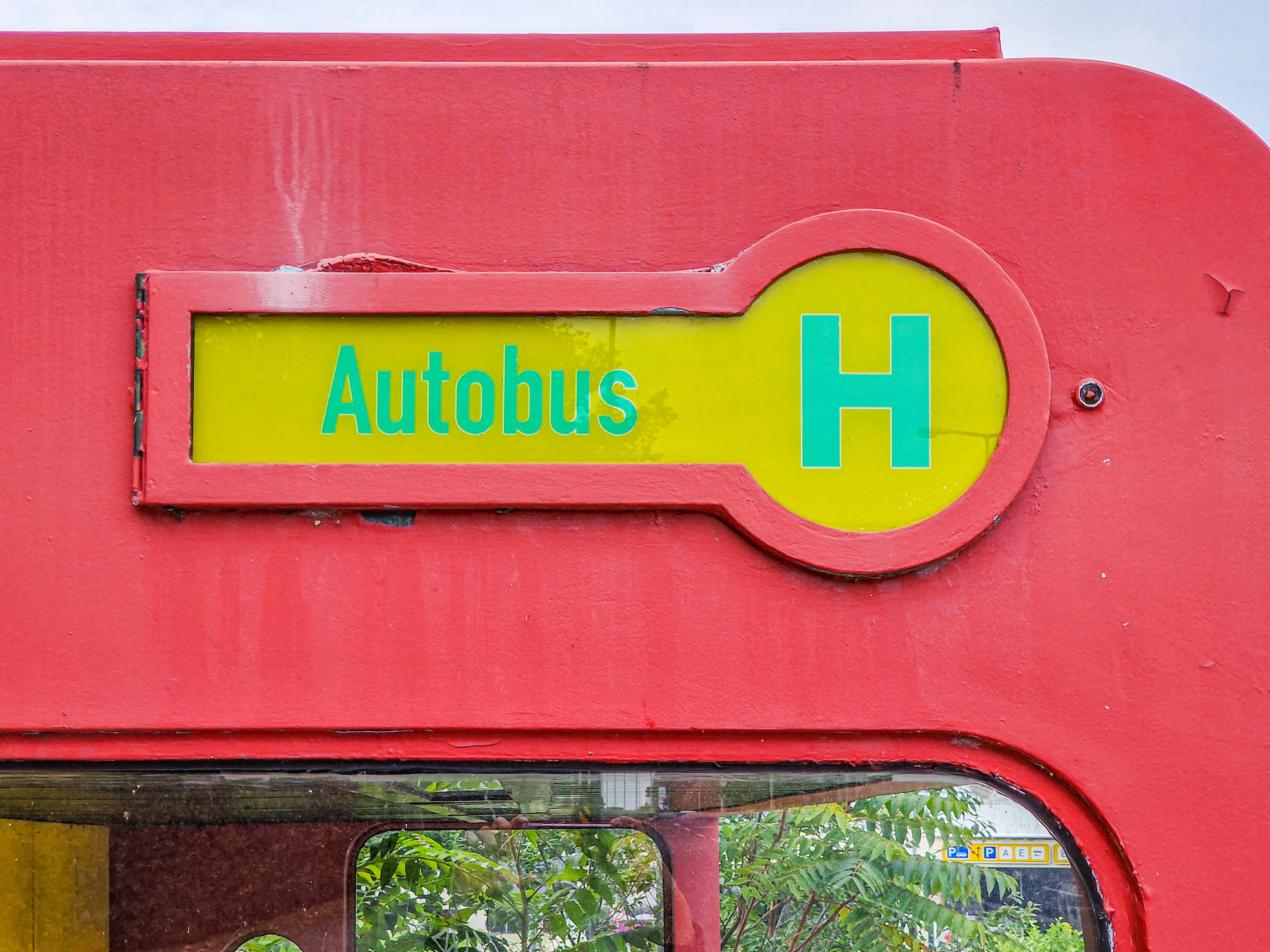 Autobus Halteschild